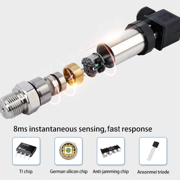TRANSMISOR PRESION 0-10BAR - 0-10V 24 VDC DIN G 1/4